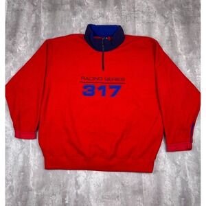Vintage GAP Racing Series Fleece Men's XL Red Alpine Dow 317 Ski Outdoors